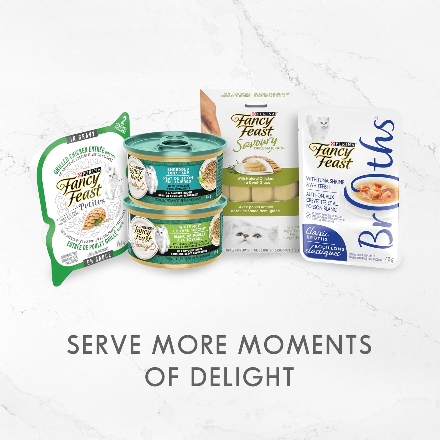 Fancy Feast Delights with Cheddar Wet Cat Food, Grilled Tuna & Cheddar Cheese Feast - 85 g Can (24 Pack) Fancy Feast