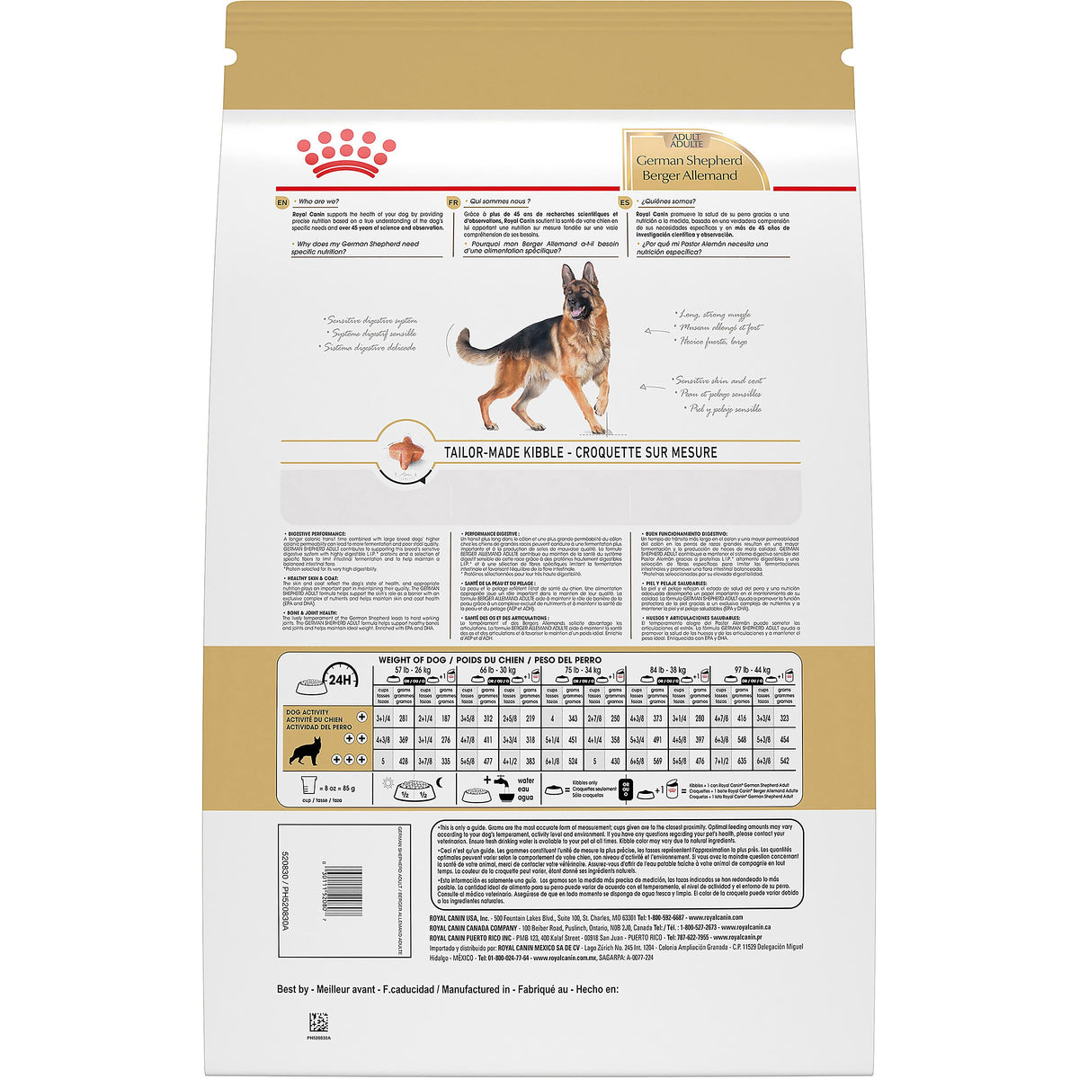 Royal Canin German Shepherd Adult Dry Dog Food, 30 lb bag