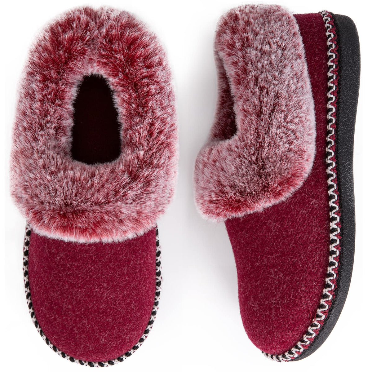 EverFoams Women's Bootie Slippers Memory Foam Burgundy, Size 9 US 🍁 All In One Marketplace Canada