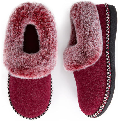 EverFoams Women's Bootie Slippers Memory Foam Burgundy, Size 9 US 🍁 All In One Marketplace Canada