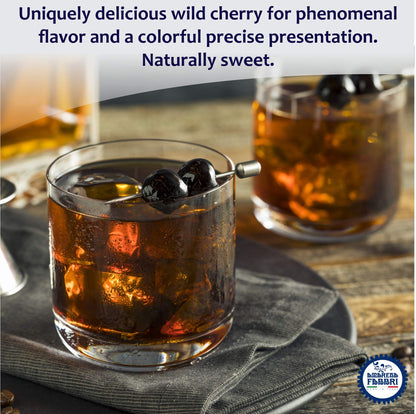 Fabbri Amarena Wild Cherries in Syrup – 21 oz, Gluten Free & Vegan