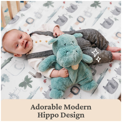 GUND Baby Oh So Snuggly Hippo 12.5-Inch Plush Toy, Ages 0+