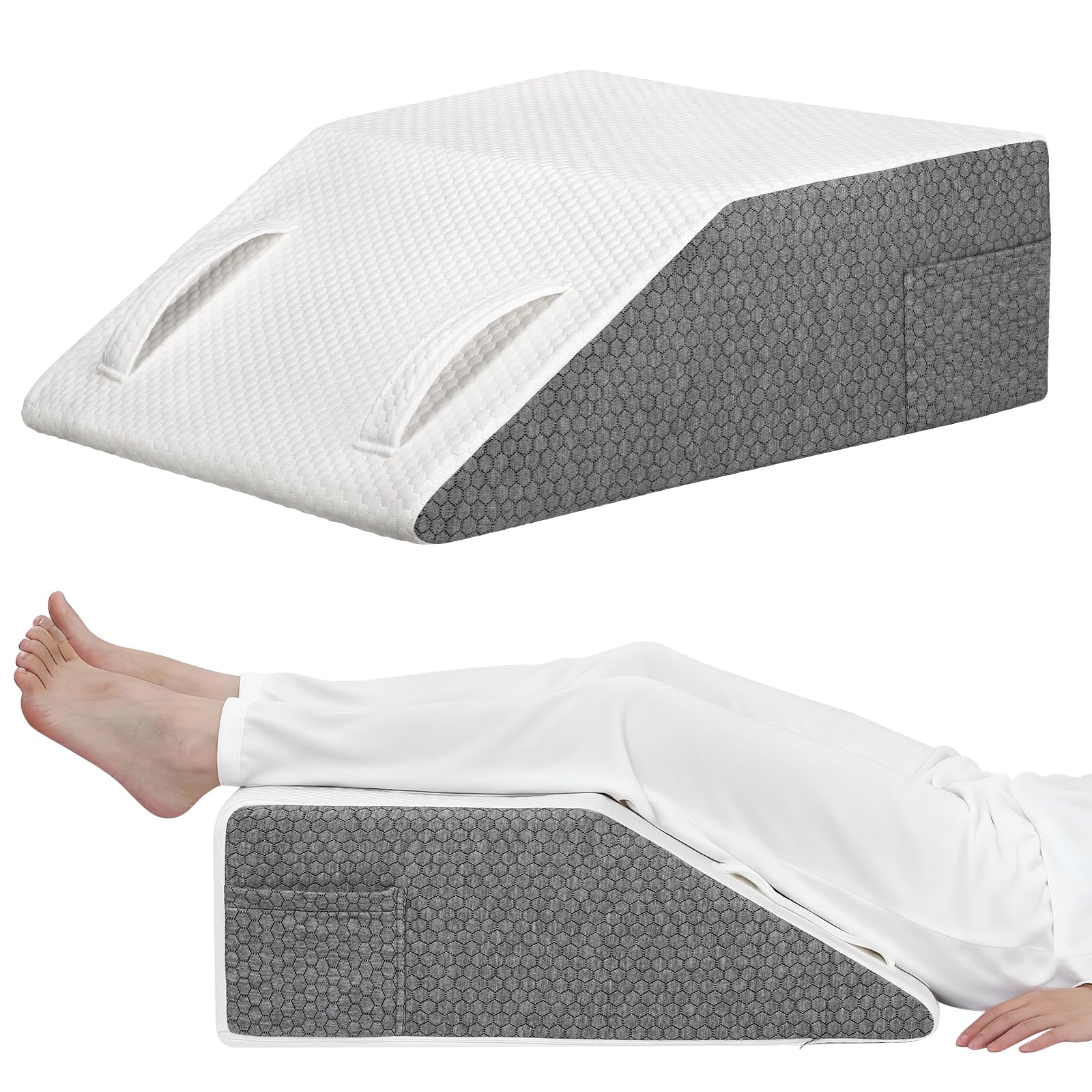Ceecysaa Leg Elevation Pillow for Bed,20cm Height High-Density Foam Pillow 🍁 All In One Marketplace Canada Ceecysaa