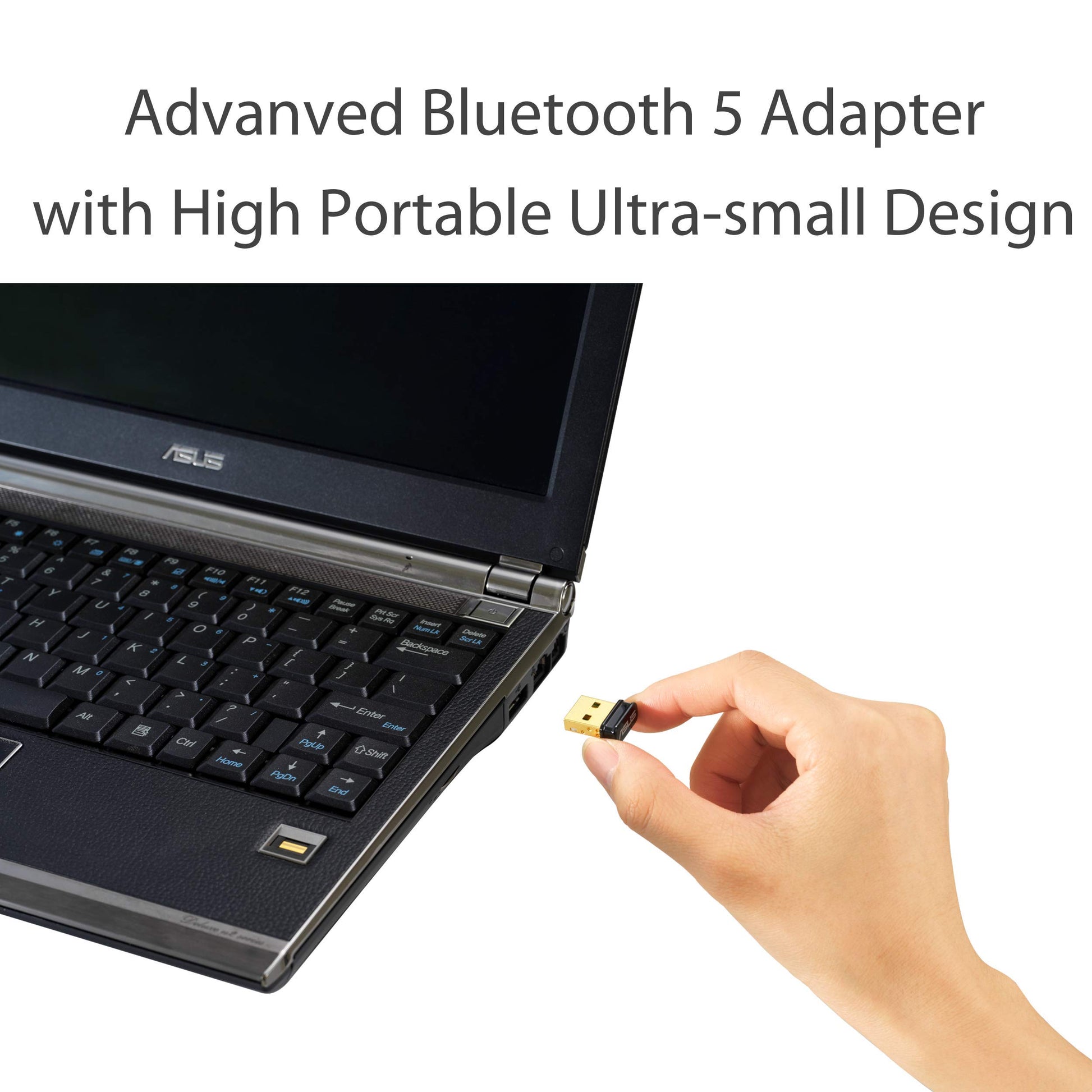 ASUS USB-BT500 Bluetooth 5.0 USB Adapter with Ultra Small Design, Backward Compatible with Bluetooth 2.1/3.x/4.x Asus