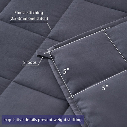 Weighted Blanket for Adults(20lbs,88"×104" Grey) King for 190-210Ibs 🍁 All In One Marketplace Canada