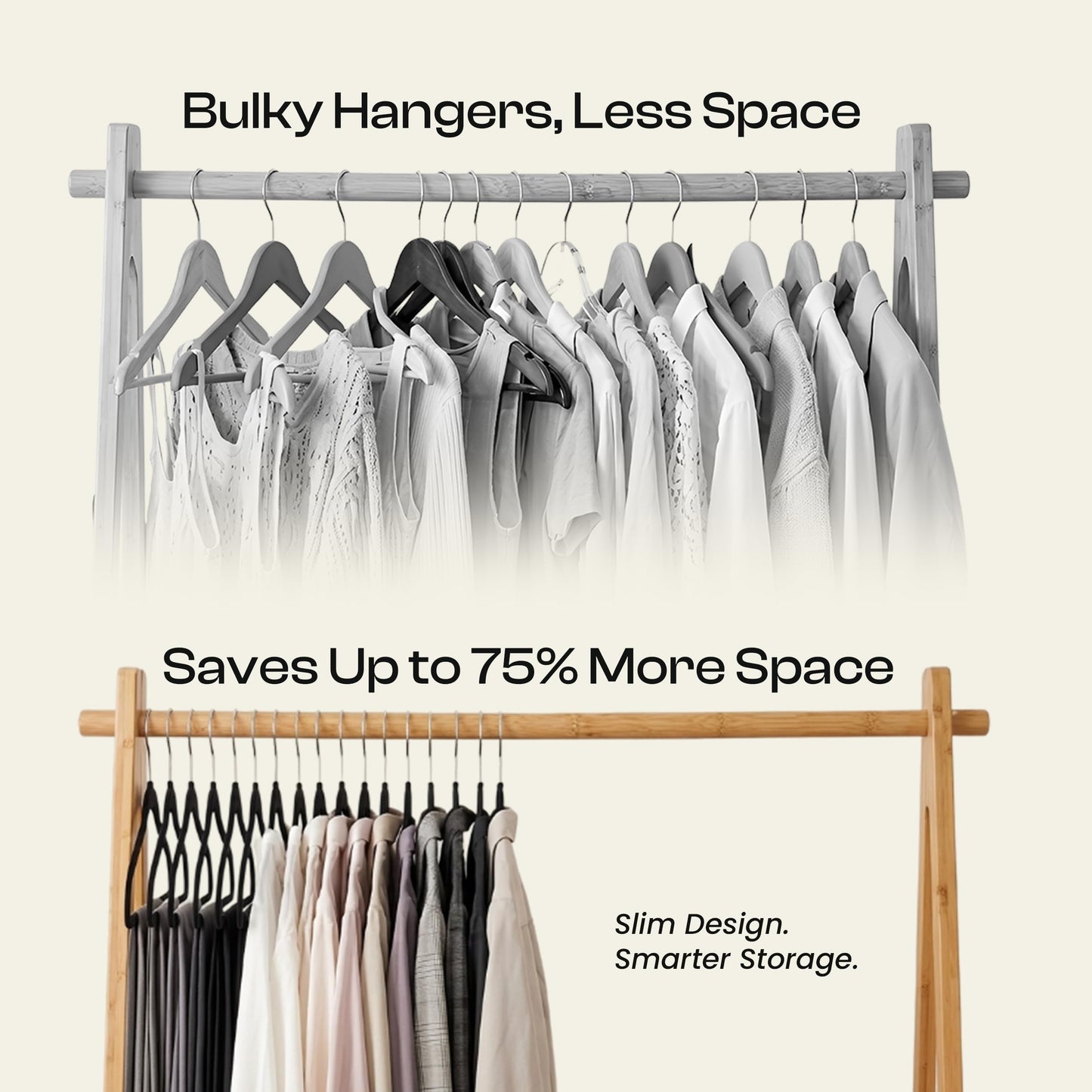 Utopia Home Velvet Hangers 30 Pack, Heavy Duty, Non-Slip, Space Saving Felt Clothes Hangers with 360° Hook & Notches (Black)