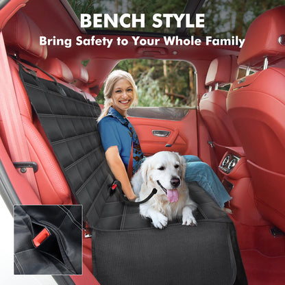 Dog Car Seat Cover, Multifunctional Dog Hammock for Back Seat,Waterproof Car Seat Protector, Scratch Proof Dog Seat Cover for Back Seat, Nonslip Seat Covers for SUV,Trucks, Cars - Available at All In One Marketplace Canada