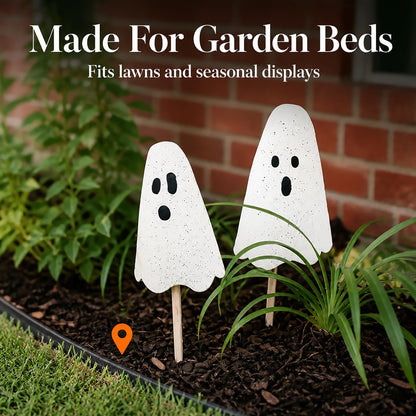 Pancartes de jardin fantômes en métal pour Halloween Mud Pie, 24 po, 20 po