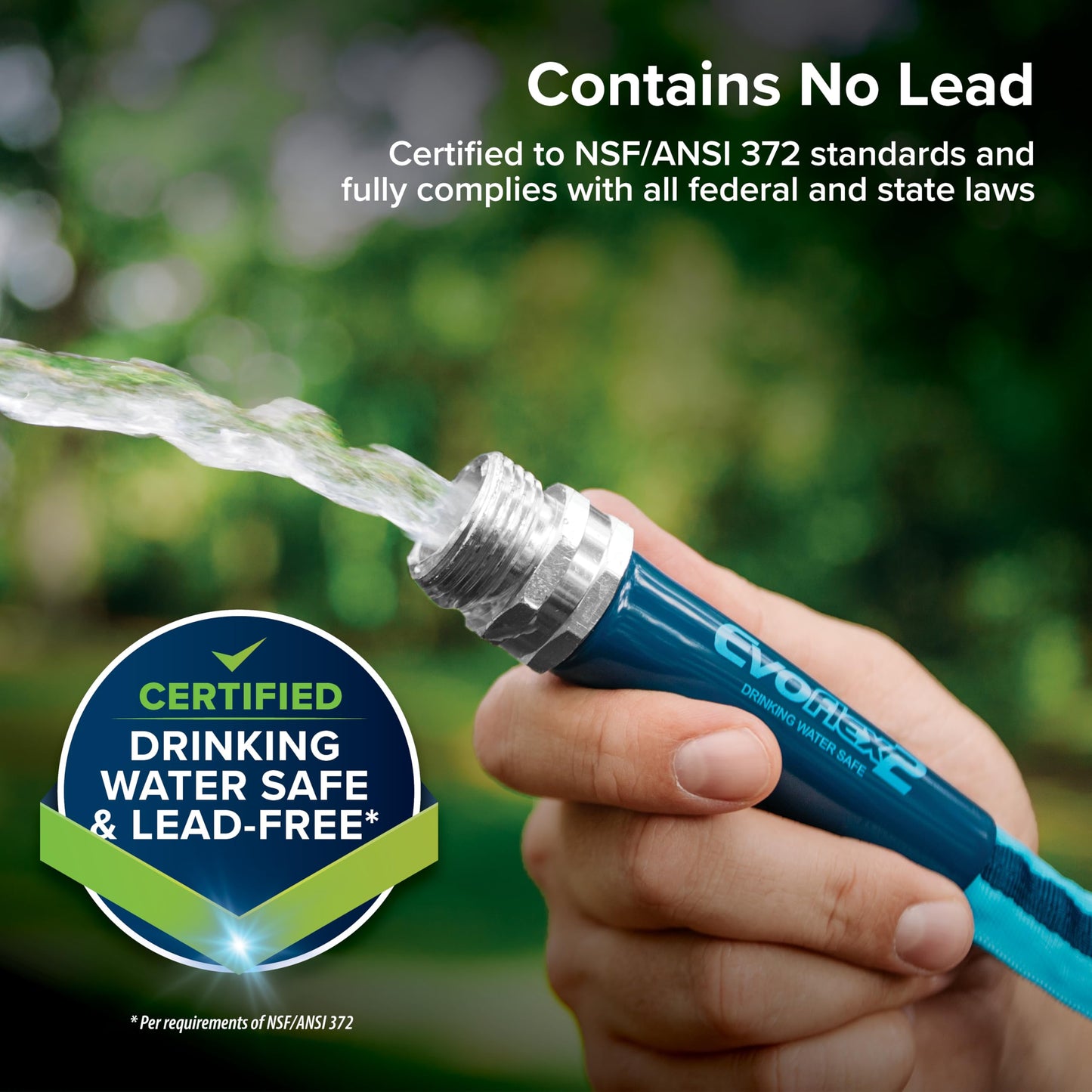 Camco EvoFlex2 25-ft Drinking Water Hose - RV Drinking Water Hose Reinforced with Fabric & Ultra Lightweight - Contains No Lead, No BPA & No Phthalate - Abrasion Resistant (22577) Camco