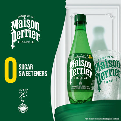 Maison Perrier Unflavoured Sparkling Water – 12 Pack, 1L Bottles | Pure French Refreshment, Zero Sugar