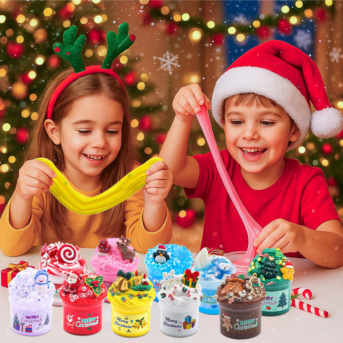 2026 Slime Advent Calendar, DIY Fluffy Slime Kit with 24 Surprise Gifts 🍁 All In One Marketplace Canada