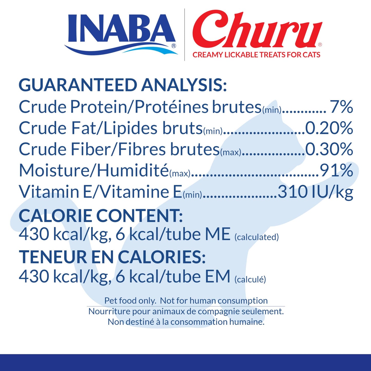 INABA Churu Cat Treats, Lickable, Squeezable Creamy Purée with Vitamin E, 14 Grams per Tube, 120 Tubes Total, Tuna Variety