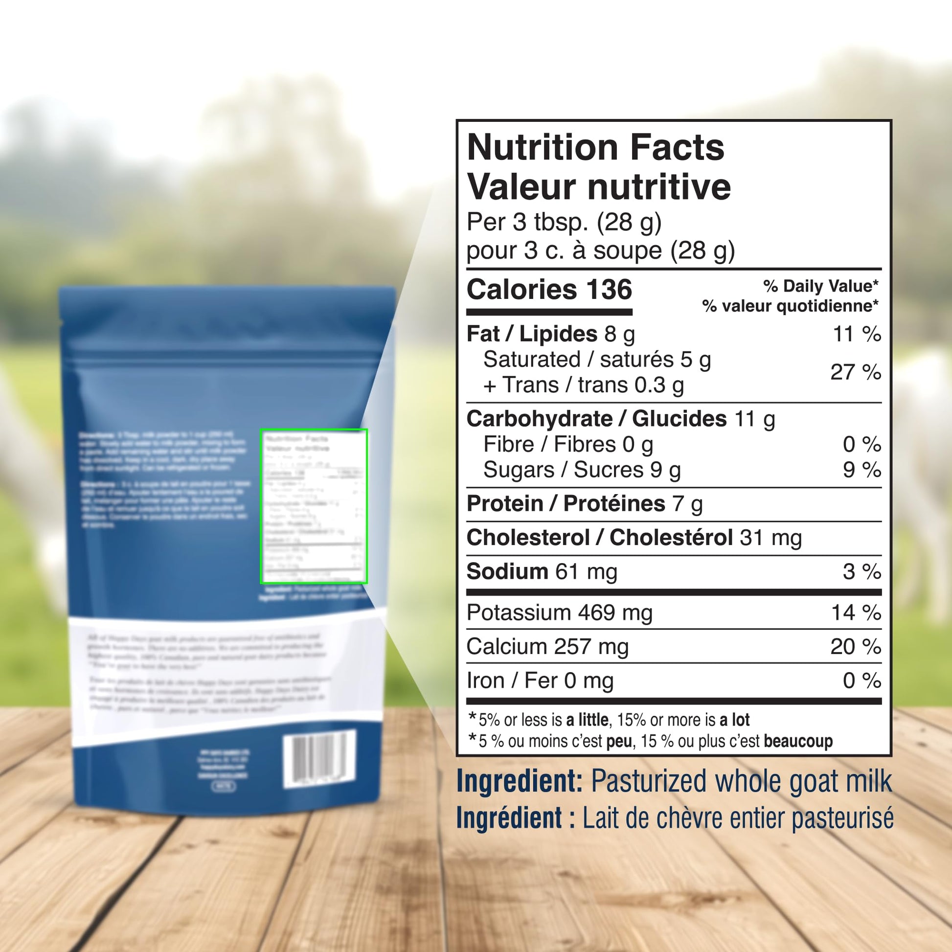 Happy Days Whole Goat Milk Powder 1kg – Pure Canadian Farm-Fresh Formula