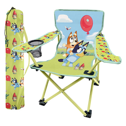 Bluey Folding Camp Chair with Cup Holder and Carry Bag, 600D Polyester, Toddlers up to 80 lbs 🍁 All In One Marketplace Canada