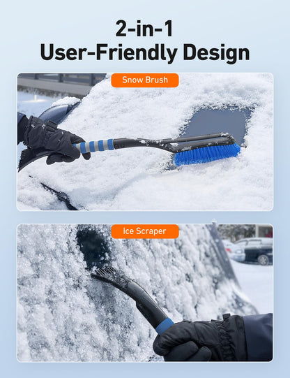 AstroAI 27" 2-in-1 Detachable Snow Brush & Ice Scrapers for Car Windshield 🍁 All In One Marketplace Canada