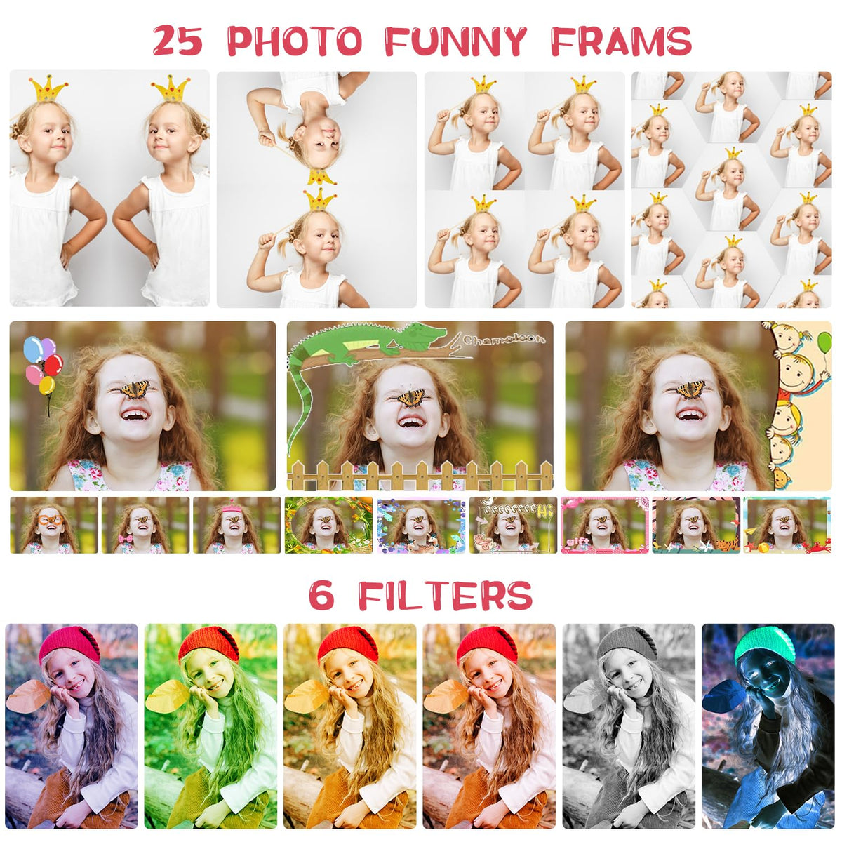 ARNSSIEN Kids Camera with Video,180°Flip Lens,2.4" Selfie Camera for Kids 🍁 All In One Marketplace Canada