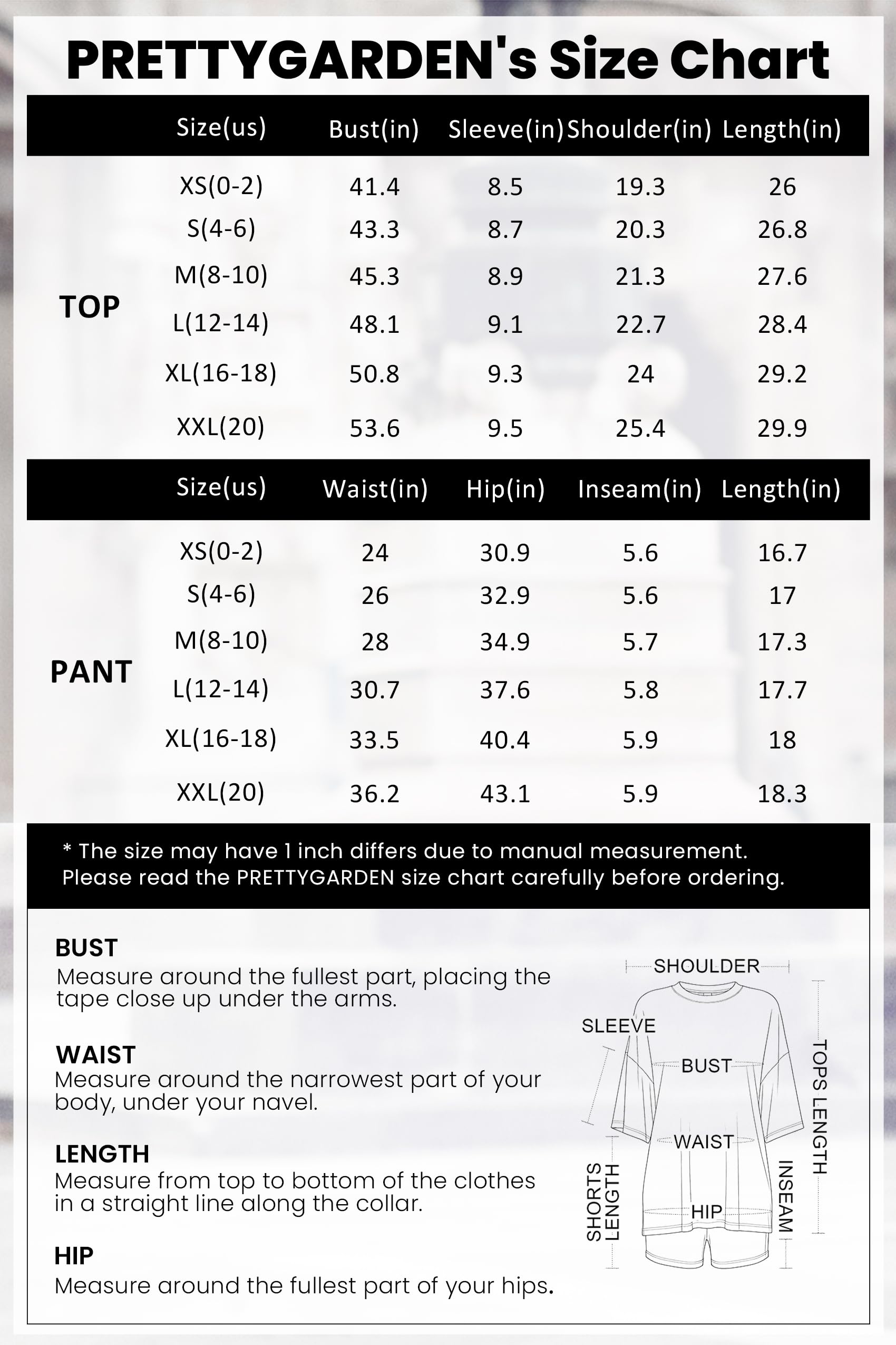 PRETTYGARDEN Women's Two Piece Lounge Set 2026 Summer Casual Oversized Shirts Biker Shorts Matching Airport Travel Outfit (Black,Large)