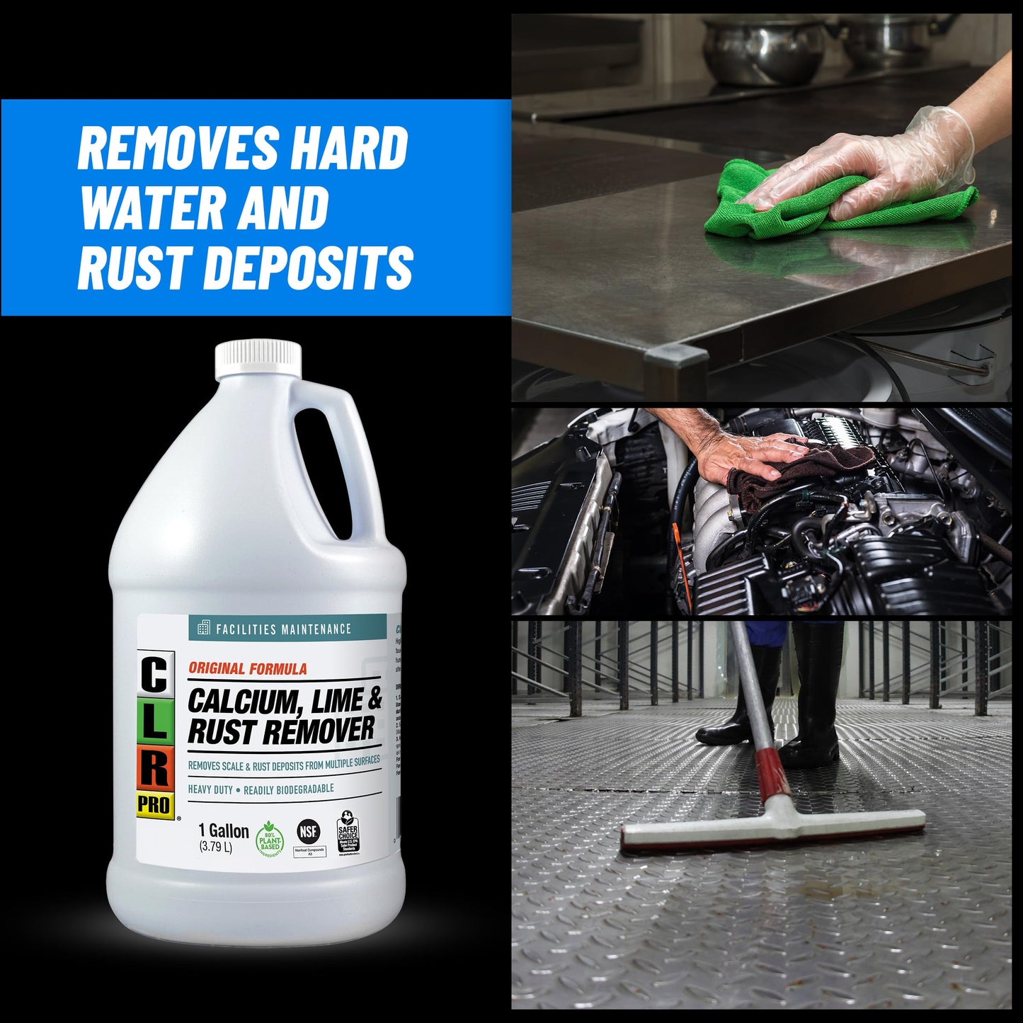 CLR Pro CL-4PRO Calcium, Lime and Rust Remover, 1 Gallon Bottle ( package may vary ) CLR