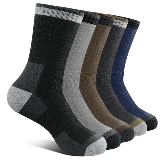 YUVFEHY 5 Pairs Merino Wool Socks for Men Extra Thick for Winter Hiking 🍁 All In One Marketplace Canada
