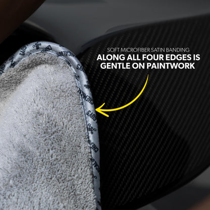 Chemical Guys Woolly Mammoth Microfiber Towel (36" x 25") Cars, Trucks, SUVs, RVs, Home, Pets, Messes, Grey Chemical Guys