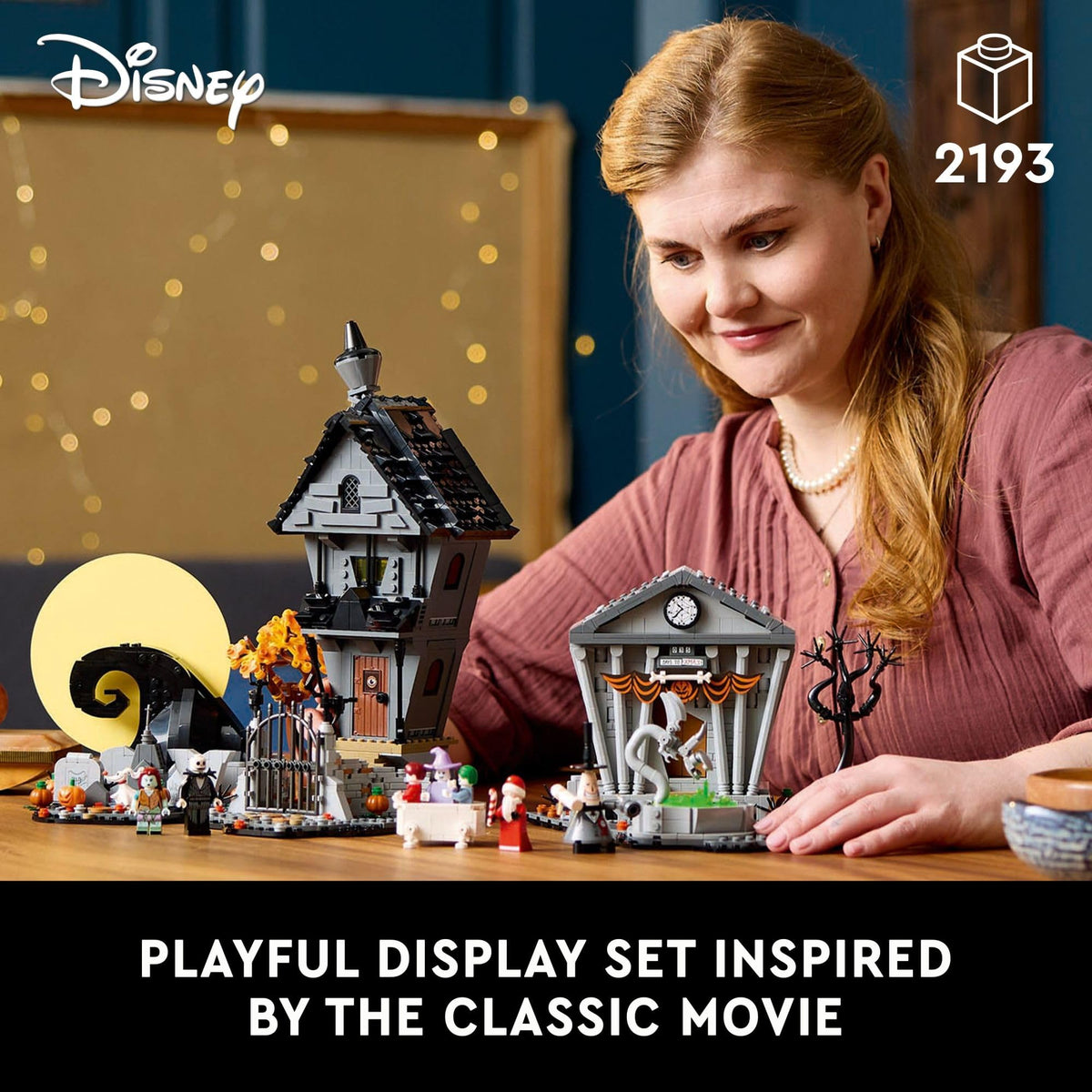 LEGO Disney Tim Burton's The Nightmare Before Christmas Decor - Building Set for Adults for Display, Ages 18+ - Collectible DIY Craft for Fans of Iconic Movie with Minifigures Included - 21351 🍁 All In One Marketplace Canada