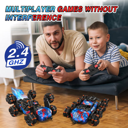 Sunrad 8WD Gesture Sensing RC Stunt Car with Spray & Light & Music Hand RC 🍁 All In One Marketplace Canada