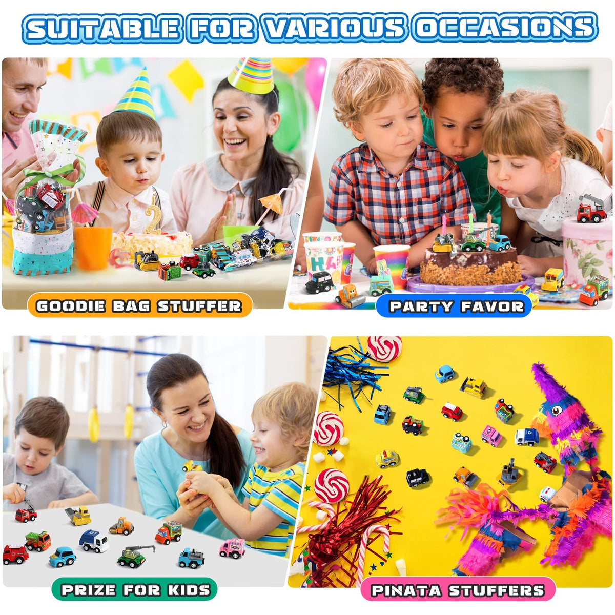 Fajiabao Toy Cars for Kids 3-5, 18 PCS Pull Back Cars and Trucks Set 🍁 All In One Marketplace Canada