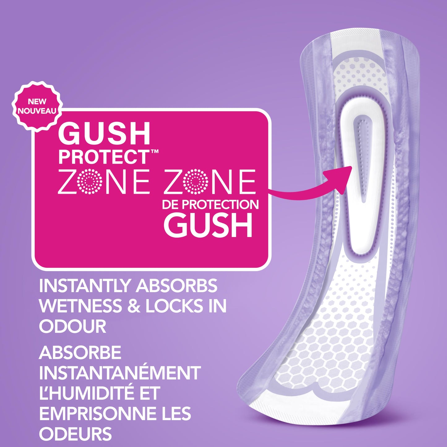 Poise Ultra Thin Incontinence Pads & Postpartum Incontinence Pads, 5 Drop Maximum Absorbency, Long Length, 60 Count 🍁 All In One Marketplace Canada