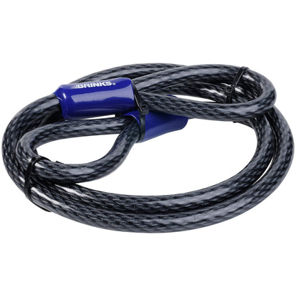 BRINKS - 7 ft x 5/8" Commercial Steel Braided Loop Cable - Heavy Duty Vinyl Wrap for Corrosion Protection 🍁 All In One Marketplace Canada