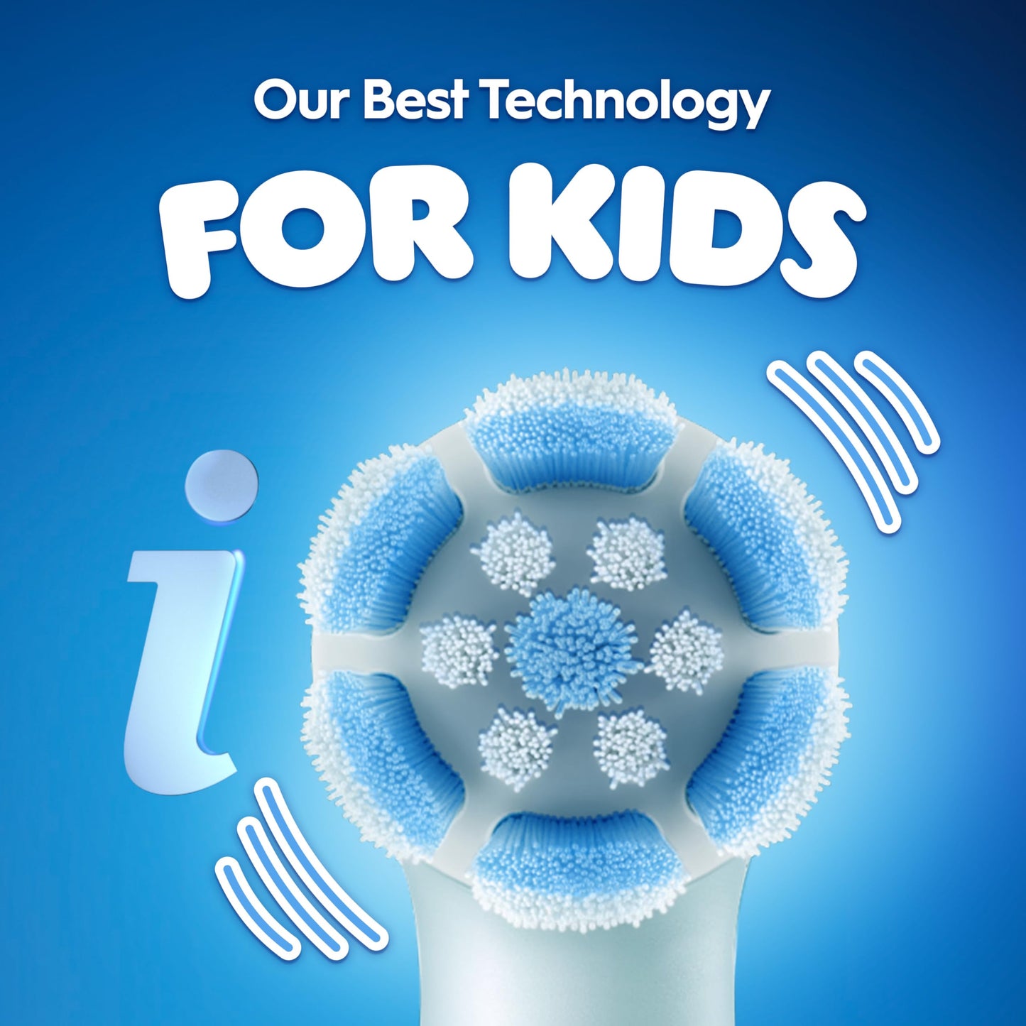 Oral-B iO Kids Rechargeable Electric Powered Toothbrush, Stitch with 1 Gentle Care Brush Head - Automatic Pressure Sensor to Protect Gums - 3 Cleaning Settings - 2 Min Music Timer - 28 Day Battery Life - Available at All In One Marketplace Canada