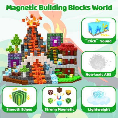 SSAWER Magnetic Blocks, 150PCS Toys Building Blocks Cubes Gifts for Kids 🍁 All In One Marketplace Canada