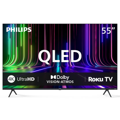 Philips 55PQL7676/F6 7600 Series 55-Inch 4K UHD QLED Roku TV