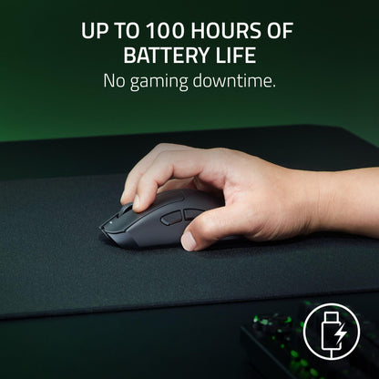 Razer DeathAdder V3 HyperSpeed Wireless Gaming Mouse: 55g Lightweight - USB C Charging - Up to 100 Hr Battery - Advanced 26K Optical Sensor - Gen 3 Optical Switches - 8 Programmable Controls - Black 🍁 All In One Marketplace Canada