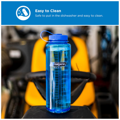 Nalgene 48 oz Wide Mouth Silo Water Bottle | BPA-Free, Durable & Leak Proof, Large & Lightweight for Hiking, Gym & Sports, Jade Nalgene