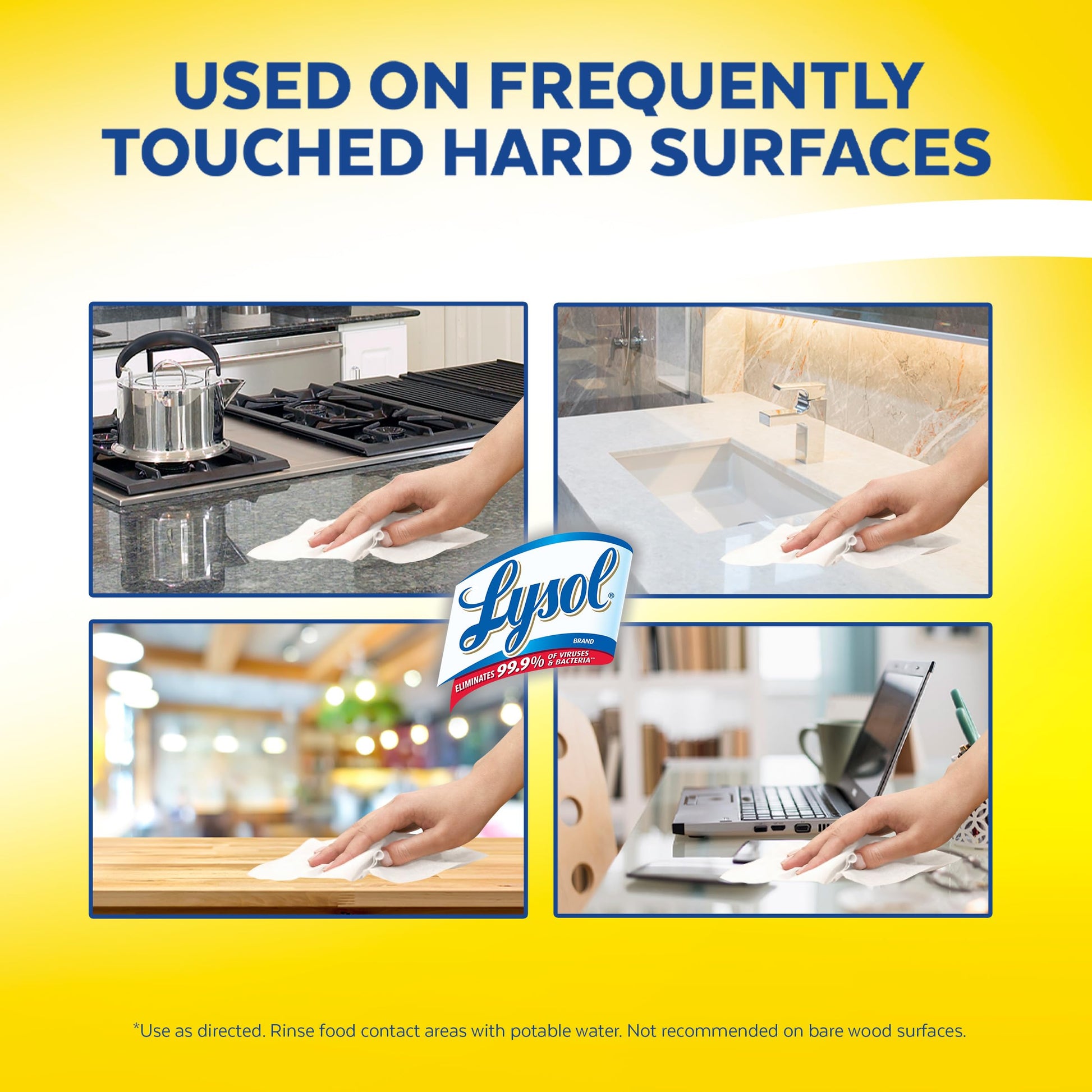Lysol Thick Strong Disinfecting Wipes, 6 X 75 ct