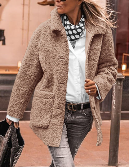 PRETTYGARDEN Women's Fleece Sherpa Coats Winter Outfits Camel,S 🍁 All In One Marketplace Canada