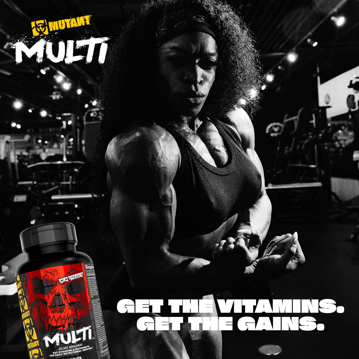 MUTANT Multi Vitamins - Men's Multivitamin for Hardcore Athletes & Body Builders, Supports Muscle Function, Energy Metabolism, Immune Health with 70 Vitamins Minerals Antioxidants (60 Caplets, CA) - Available at All In One Marketplace Canada