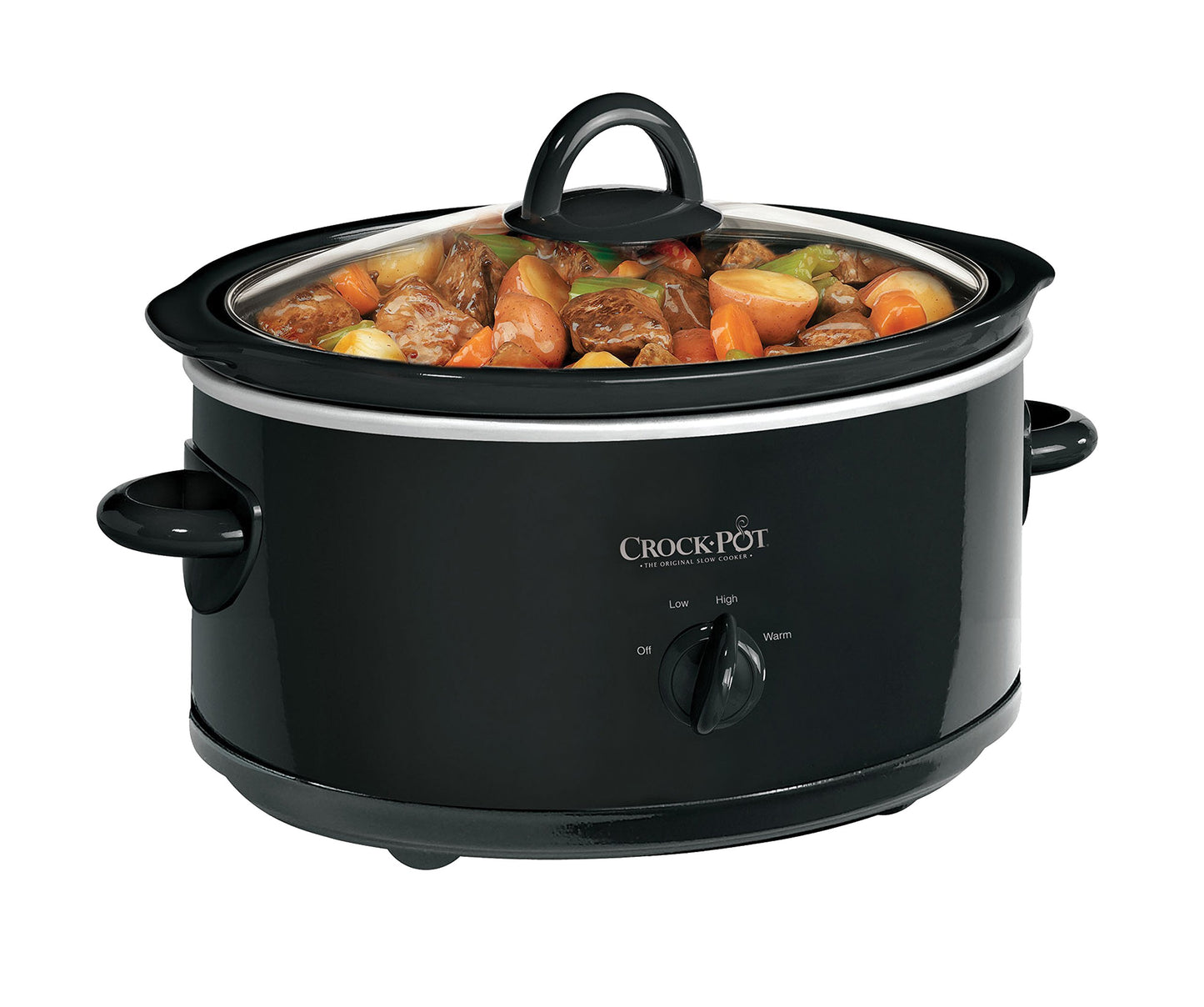 Crock-Pot Manual 7-Qt. Slow Cooker, Black - Available at All In One Marketplace Canada