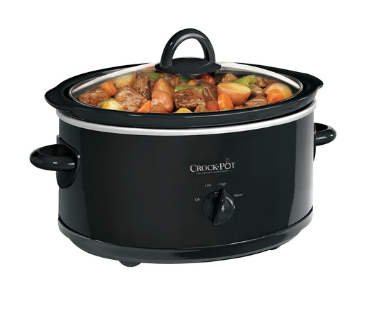 Crock-Pot Manual 7-Qt. Slow Cooker, Black - Available at All In One Marketplace Canada