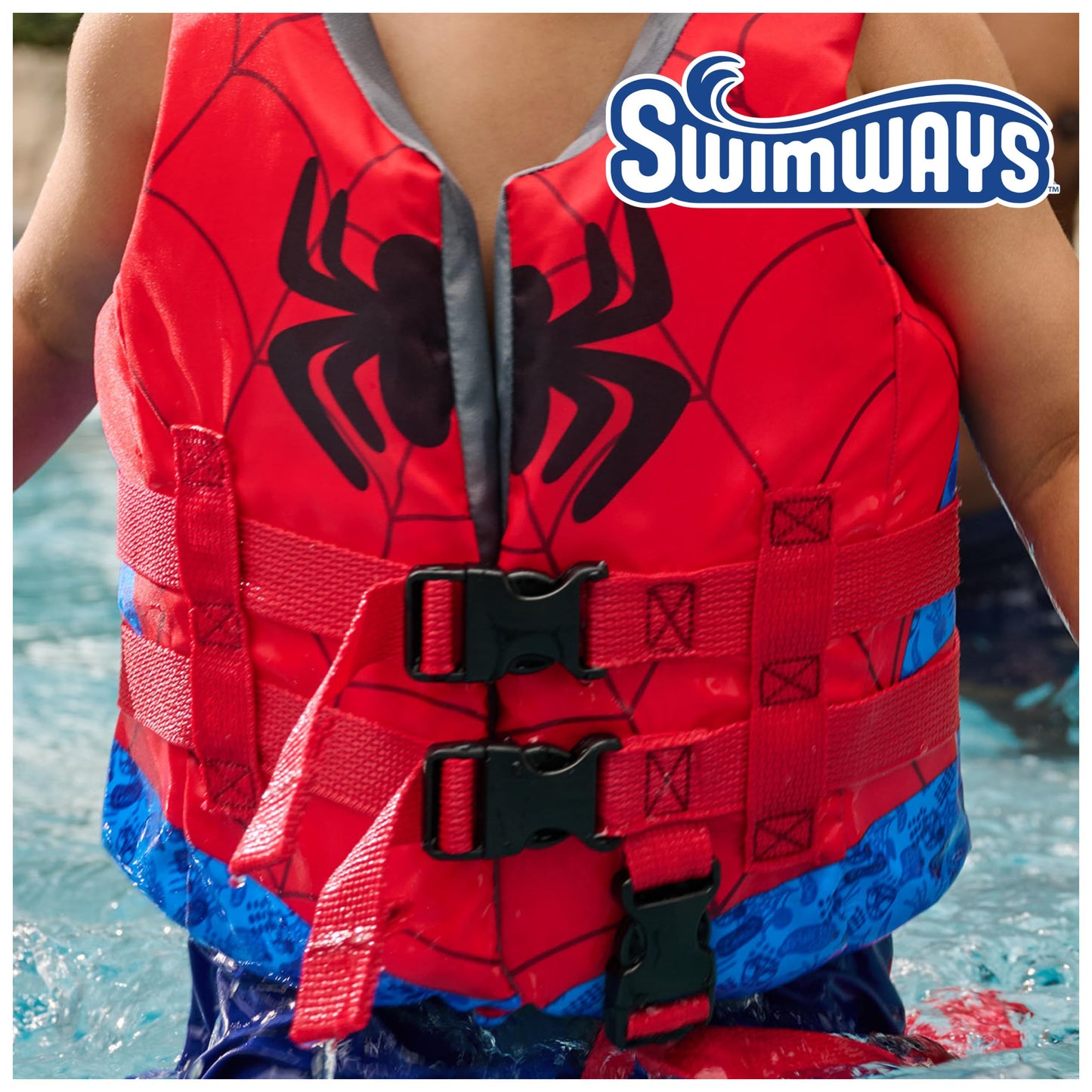 SwimWays Marvel Swim Trainer Life Jacket, US Coast Guard Approved Swim Vest, Pool Floats & Life Jackets for Kids 33-55 lbs, Spider-Man 🍁 All In One Marketplace Canada