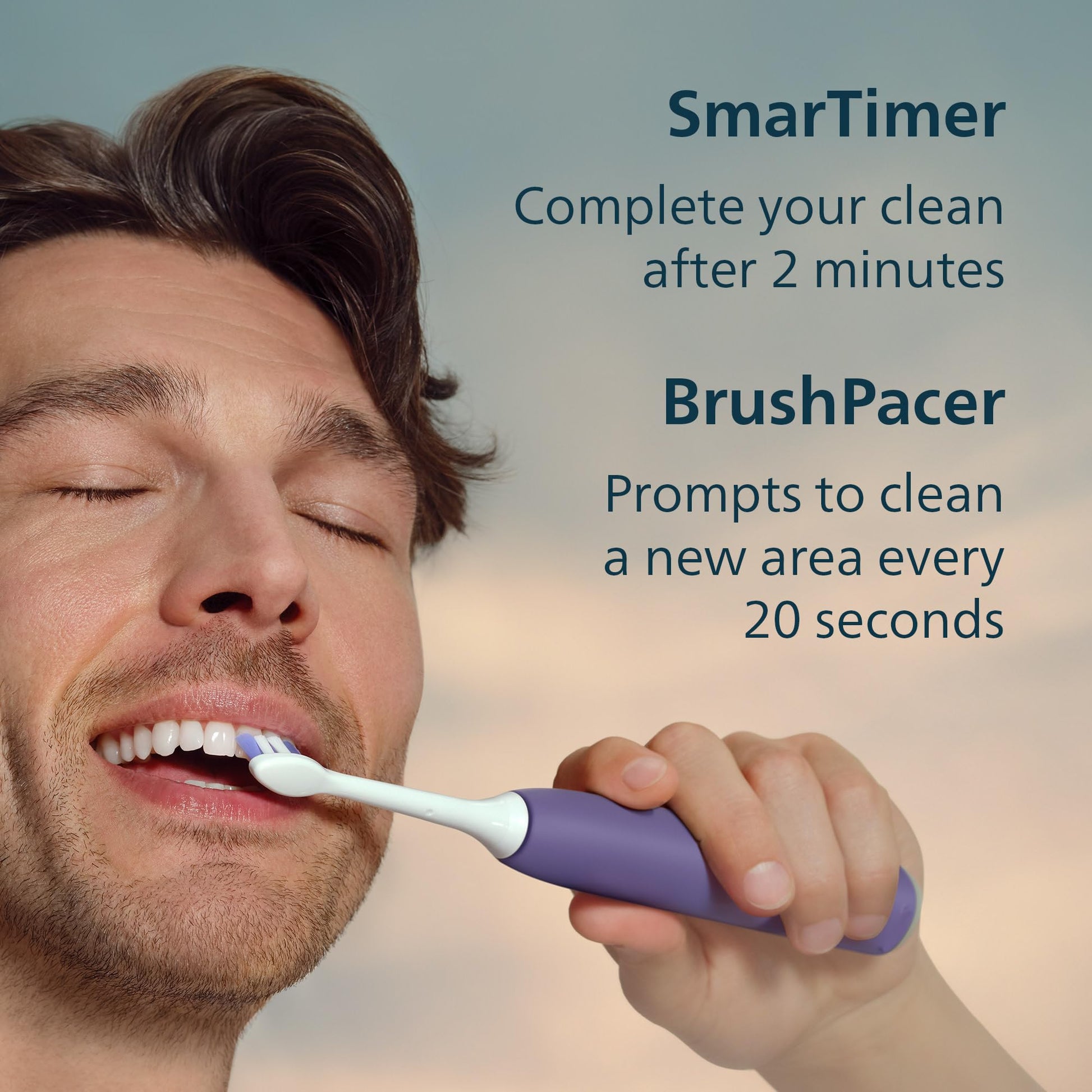 Philips Sonicare 6100 Rechargeable Electric Toothbrush, ` Brush Head, Plum Philips Sonicare