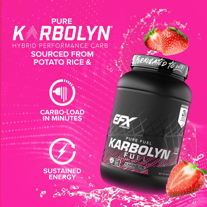 Karbolyn Fuel, Complex Carbohydrate, Post Workout & Pre Workout Powder, Clinically Tested, Intense Energy - Natural (Unflavored), 2.2-Pound