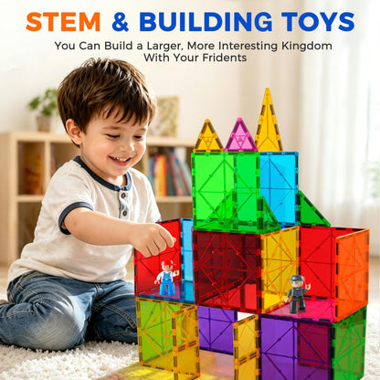 Qltytoy Large Magnetic Tiles Kids Toys, 8PCS Jumbo Magnetic Building Blocks 🍁 All In One Marketplace Canada