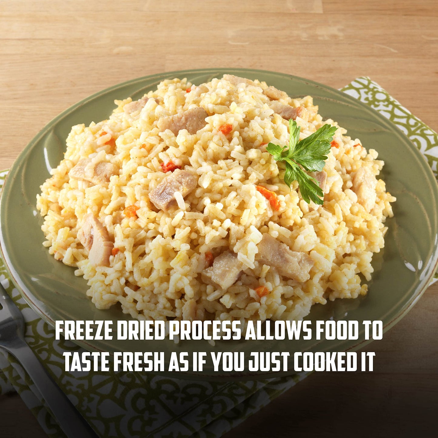 Mountain House Rice and Chicken, Freeze Dried Emergency Food (1 Pouch) Mountain House