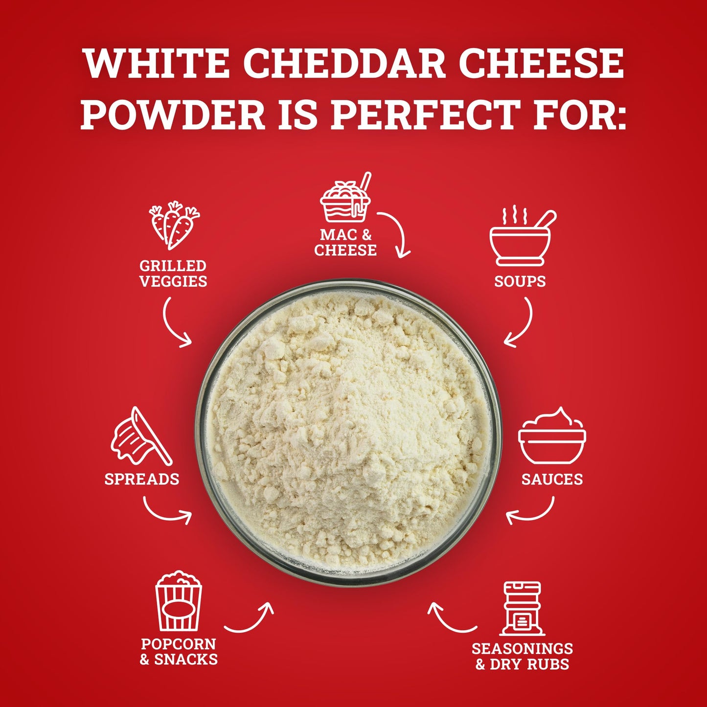 Hoosier Hill Farm White Cheddar Cheese Powder, 1 Pound