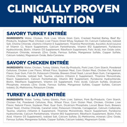 Hill's Science Diet Adult 1-6, Adult 1-6 Premium Nutrition, Wet Cat Food, Variety Pack: Turkey; Chicken; Turkey & Liver Minced, 5 oz Can Variety Pack, Case of 12 🍁 All In One Marketplace Canada