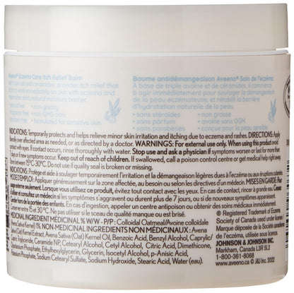 Aveeno Eczema Care Itch Relief Balm, Colloidal Oatmeal Eczema Cream for Instant Itchy Skin Relief, Intense Moisturizing Balm for Sensitive, Eczema-Prone Skin, Steroid- & Fragrance-Free, 311g - Available at All In One Marketplace Canada