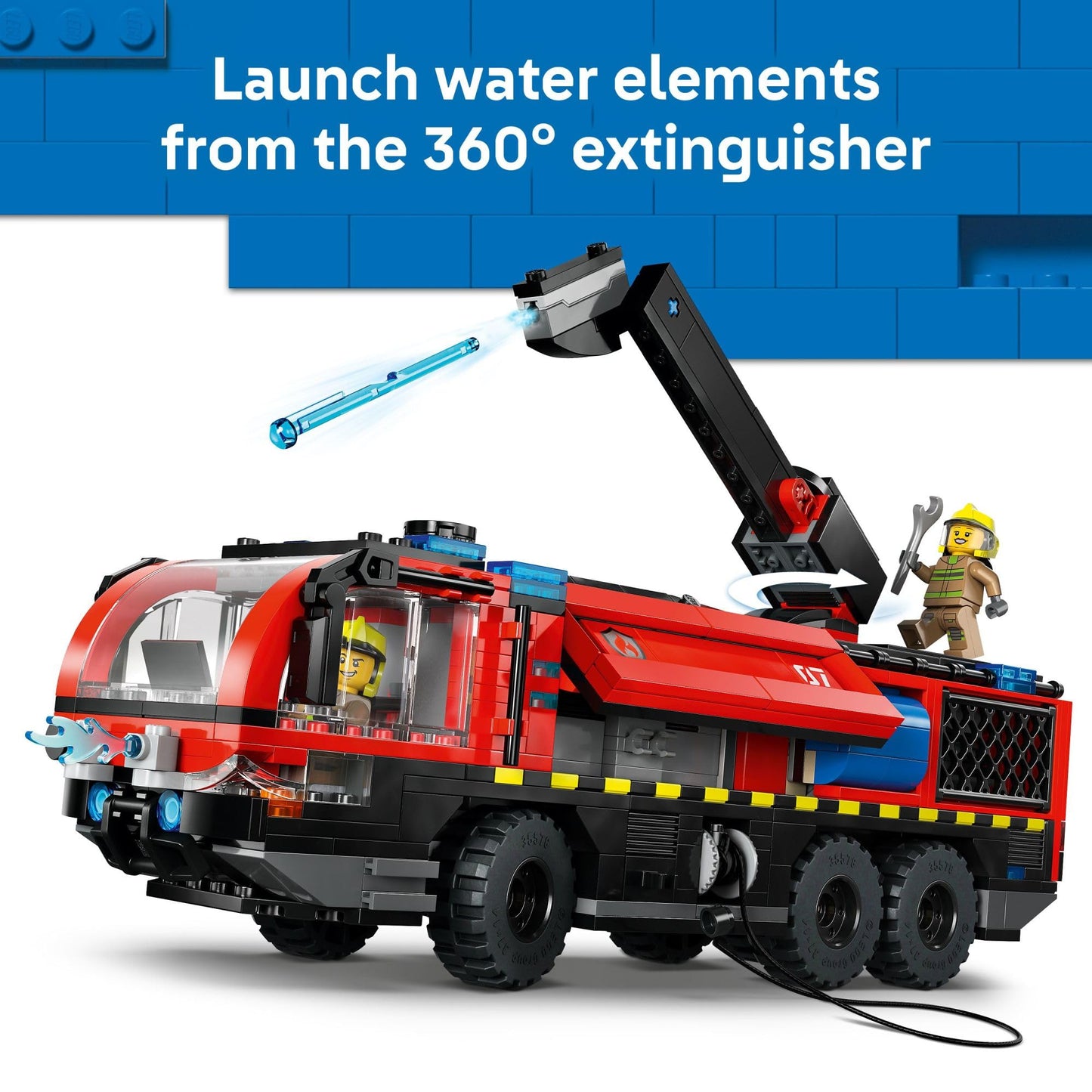 LEGO City Airport Fire Truck Kids Building Toy - Pretend Play Emergency Vehicle for Boys & Girls, Ages 7+ - Fire Engine Toy W/ 4 Firefighter Minifigures - Gift Idea for Birthdays - 60499 🍁 All In One Marketplace Canada LEGO