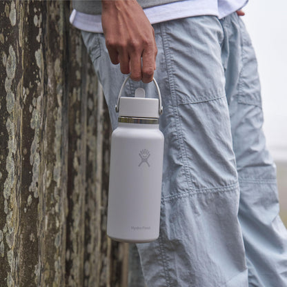 Hydro Flask 32 Oz Stainless Steel Wide Mouth Water Bottle with Leakproof Flex Straw Cap, Trillium 🍁 All In One Marketplace Canada