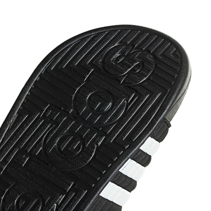 adidas Unisex-Adult Adissage, Black/White/Black, 8
